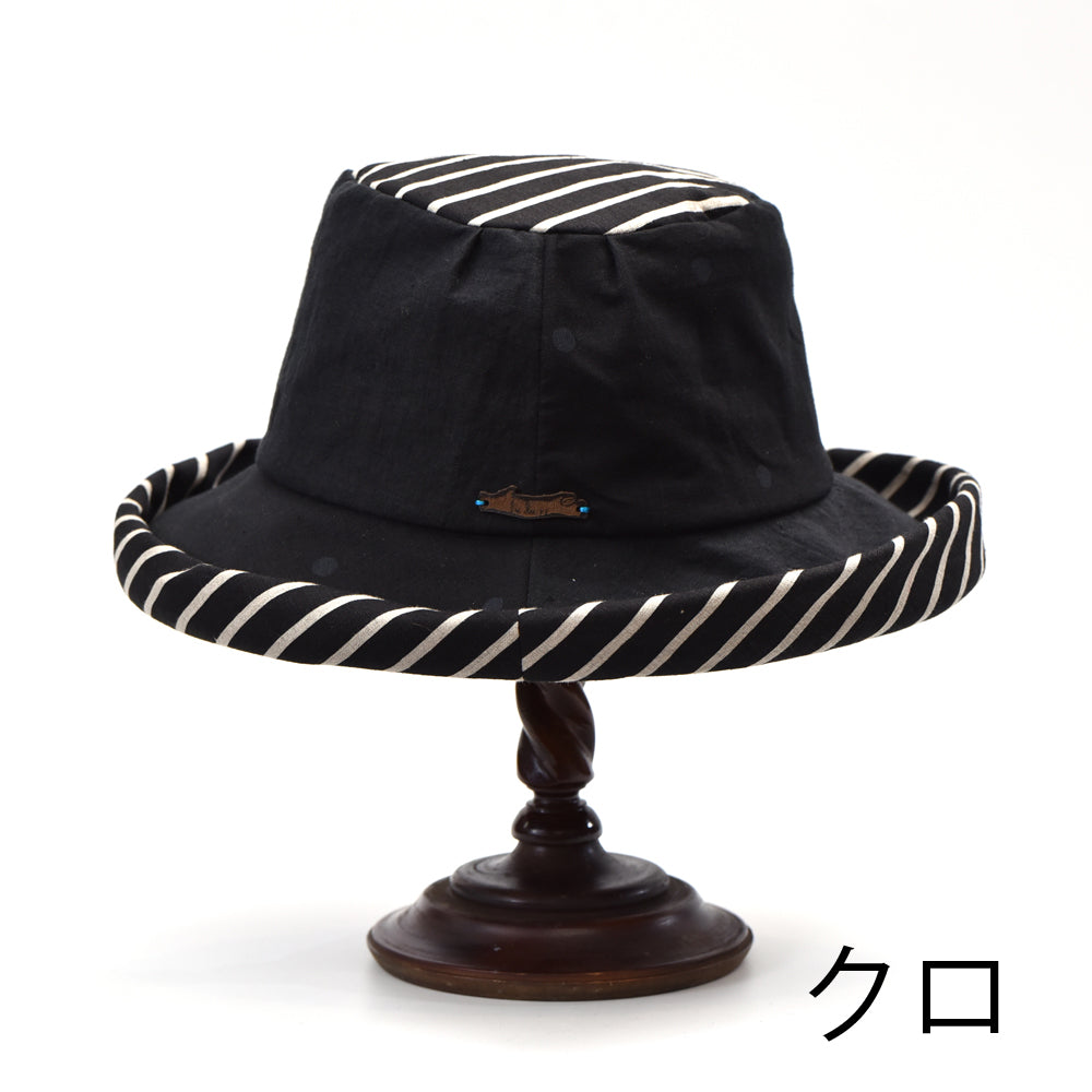 ぷくりハットパッチリネン