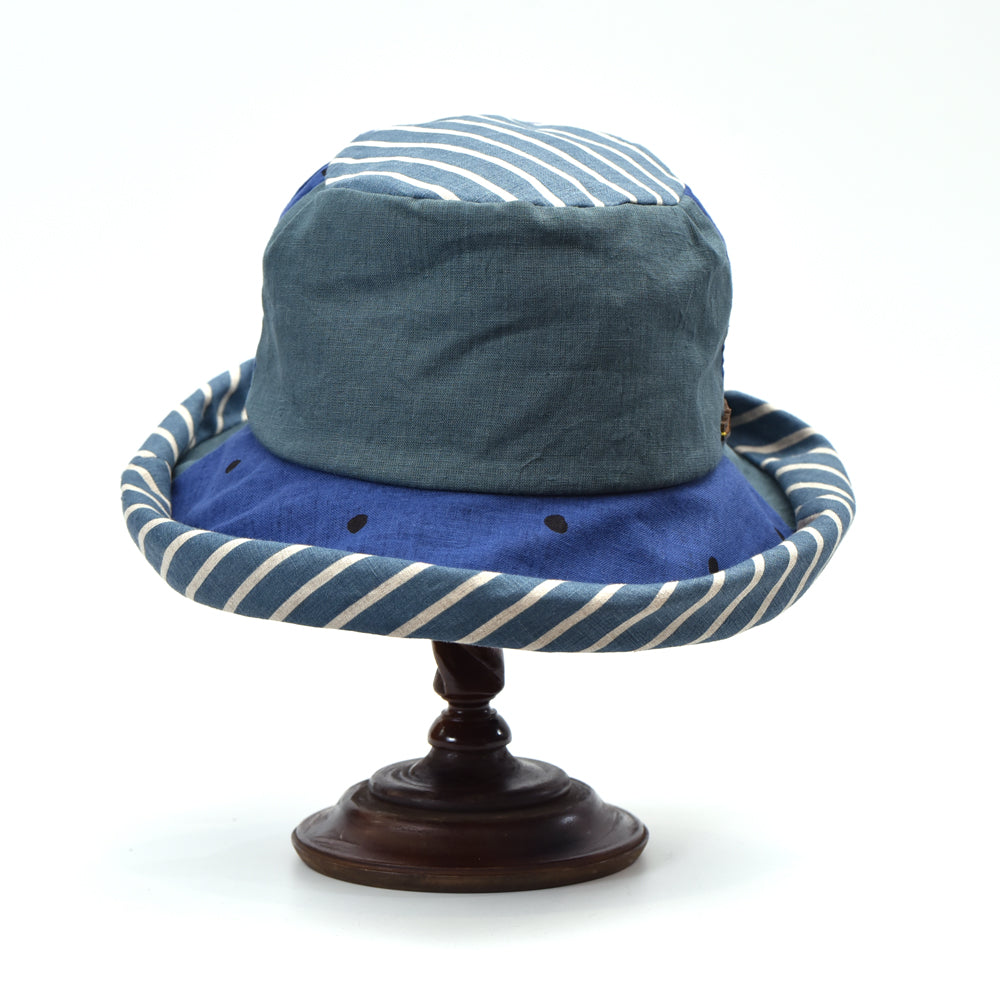 ぷくりハットパッチリネン