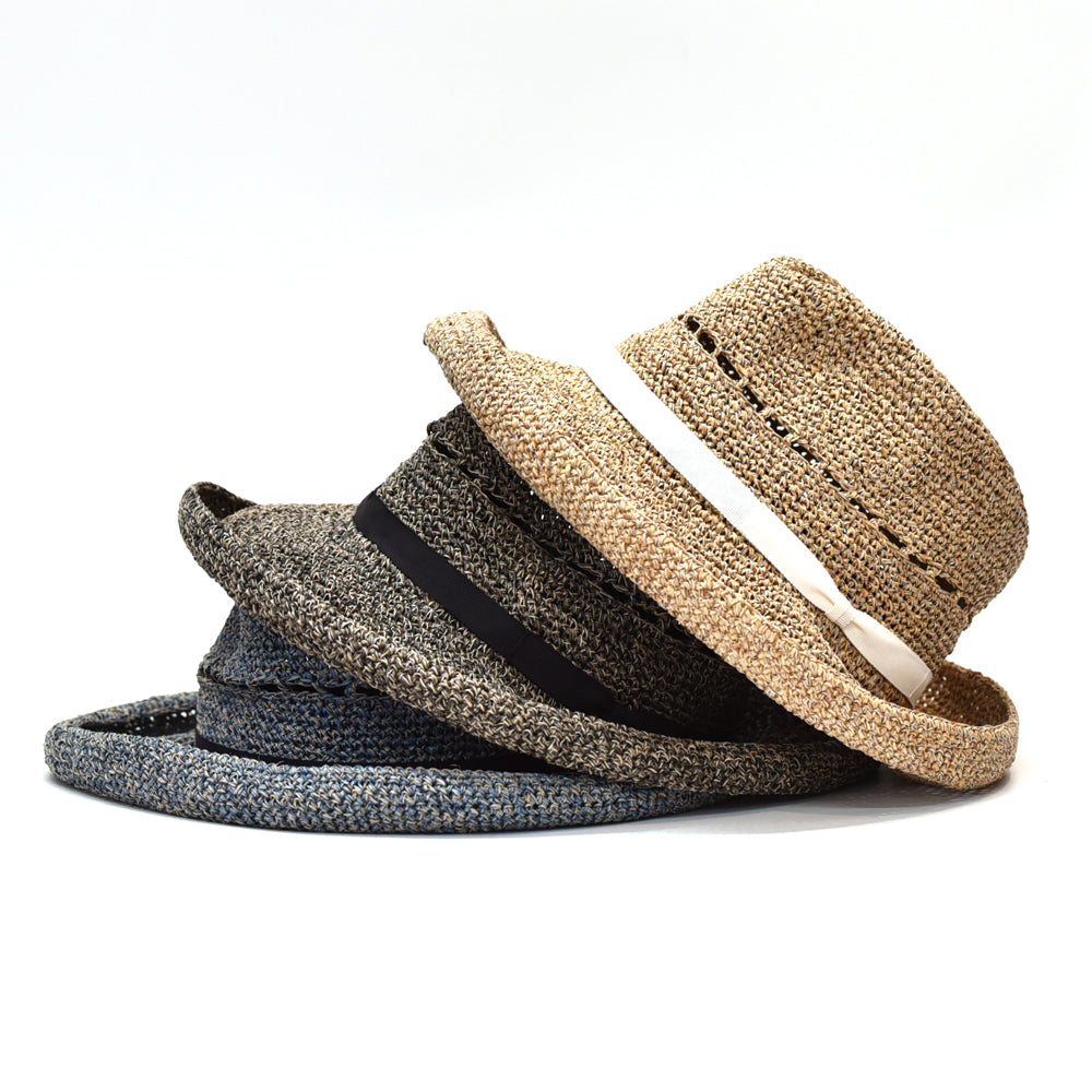 和紙と麻のハット