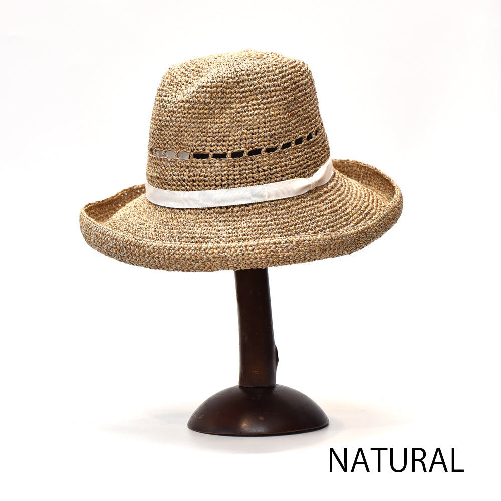 和紙と麻のハット