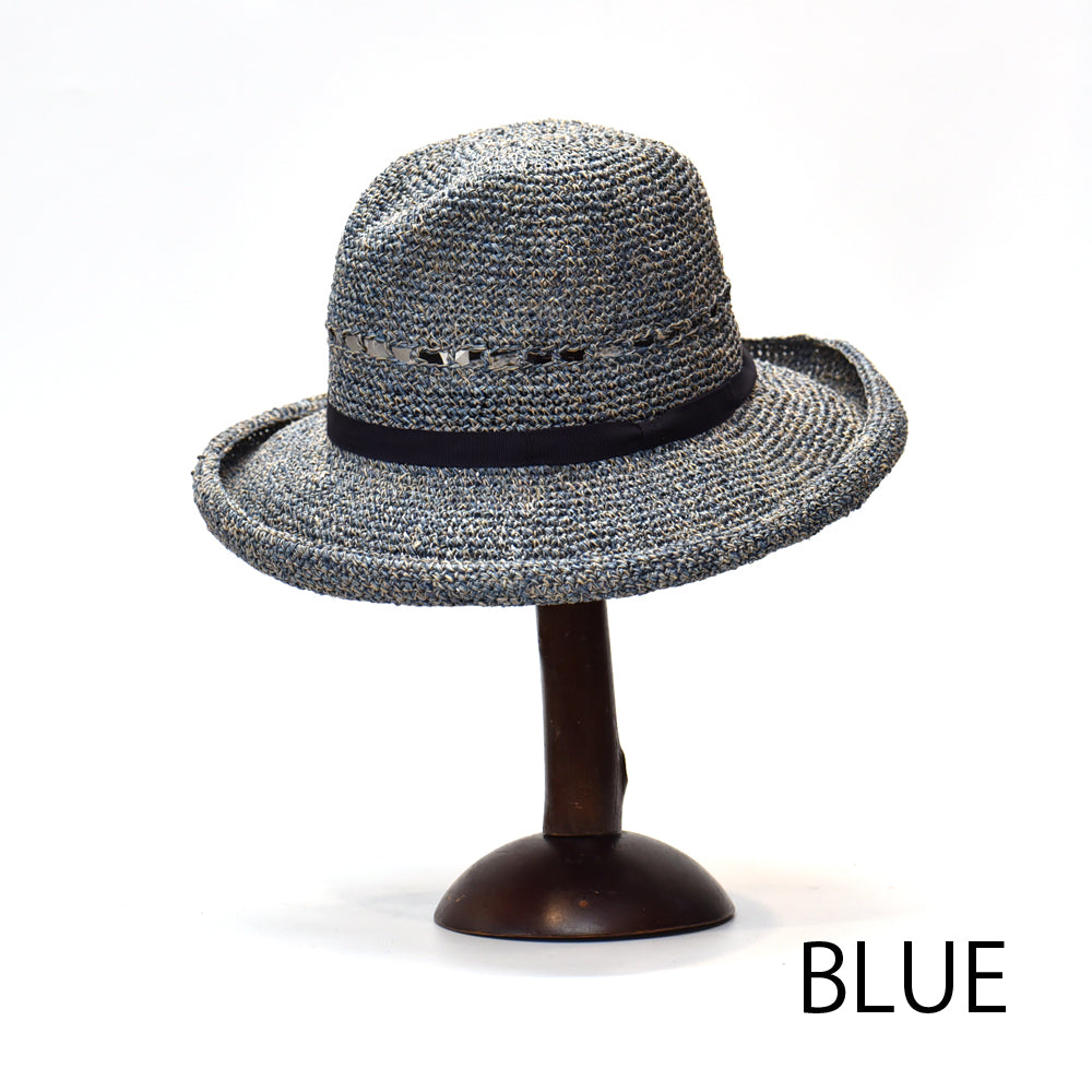 和紙と麻のハット