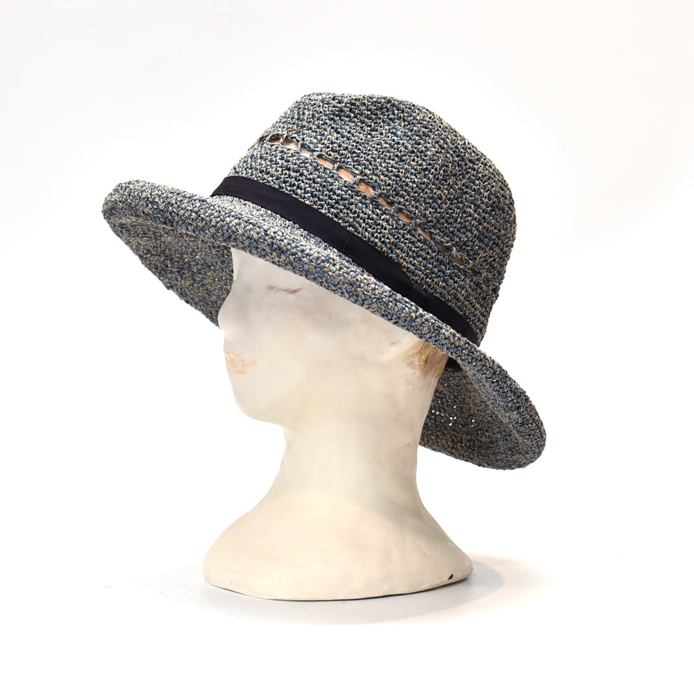 和紙と麻のハット