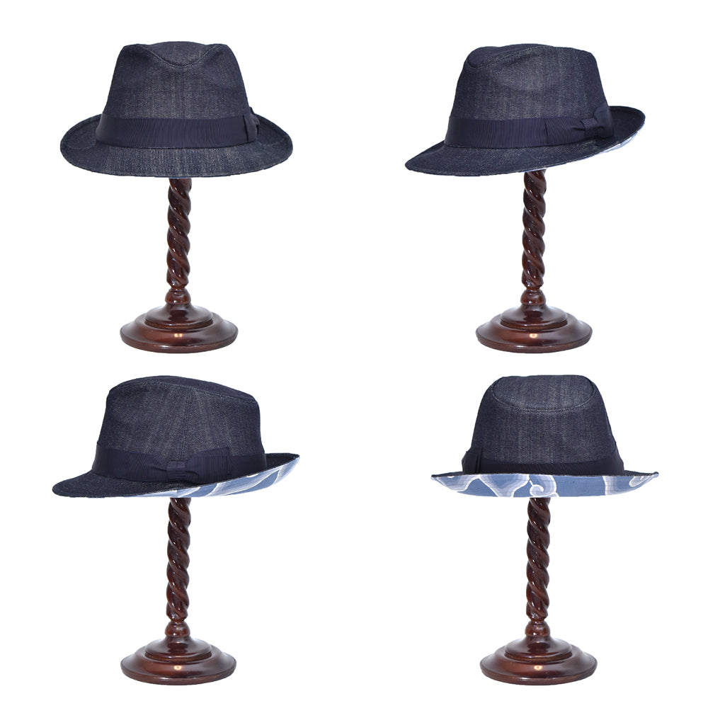 Denim hat batik-1