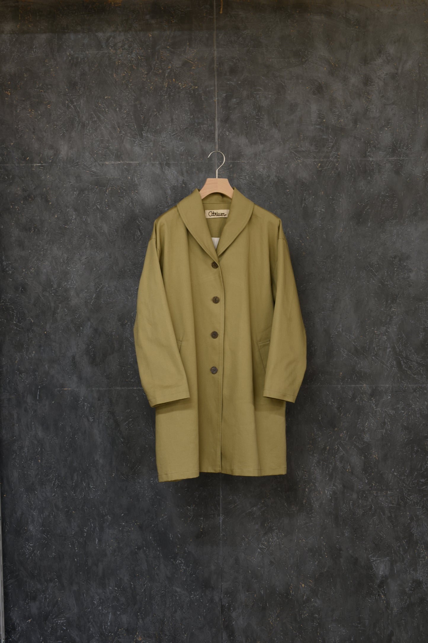 ショールカラーコート　ベージュ