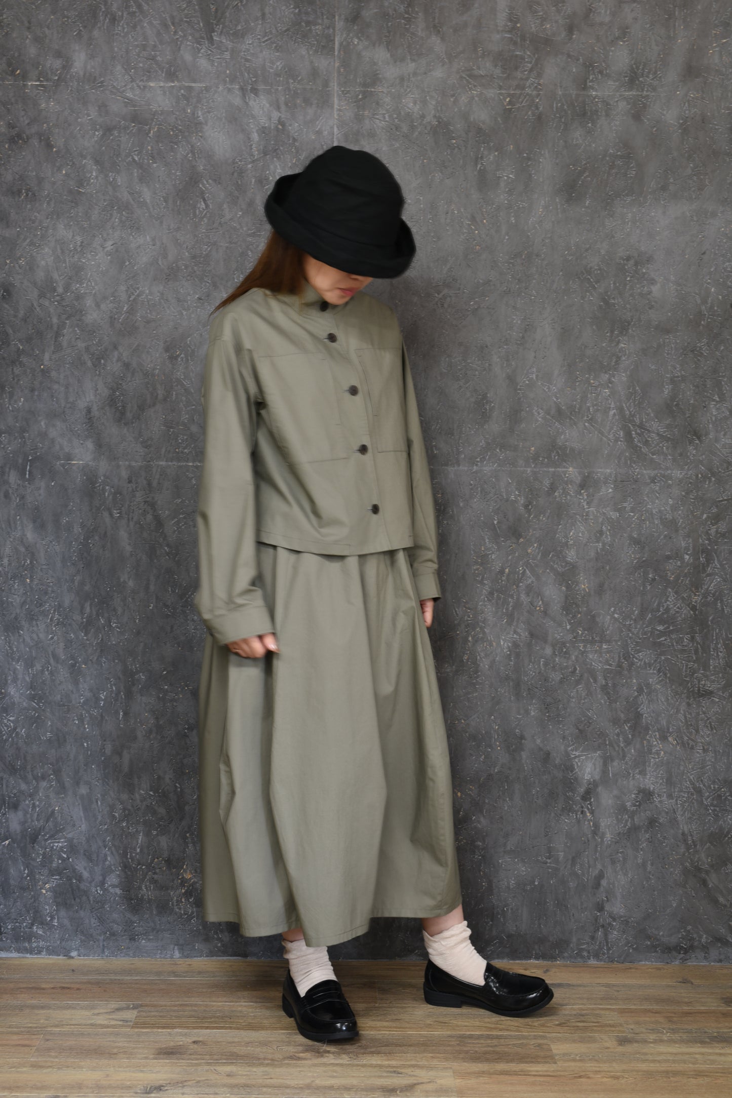 バルーンスカート グレー