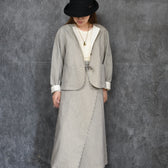 ヒッコリーノーカラージャケット